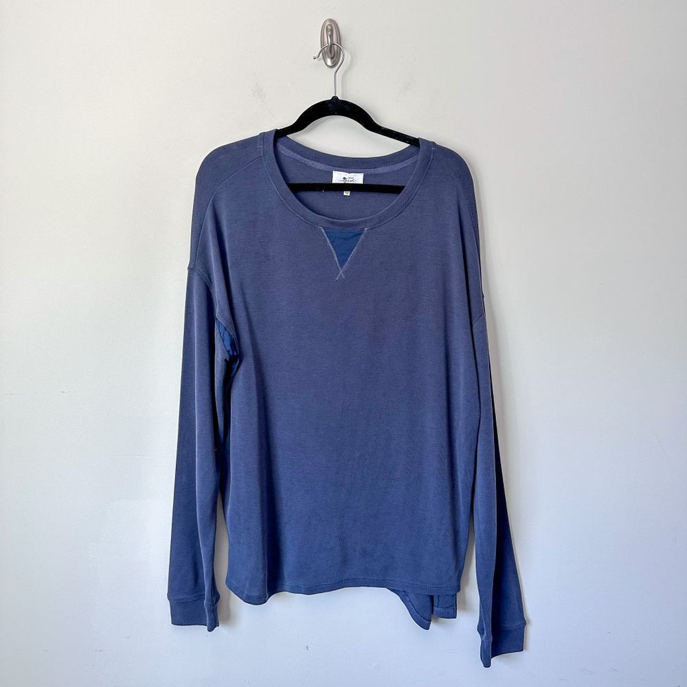 Soma Weekend Navy Crew Neck Long Sleeve Sweatshirt